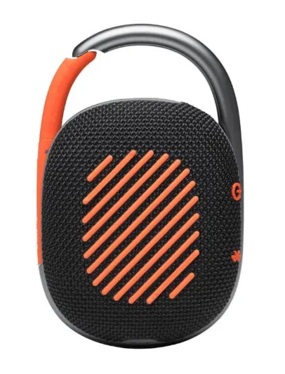 Портативная акустика JBL Clip 4 черный, оранжевый