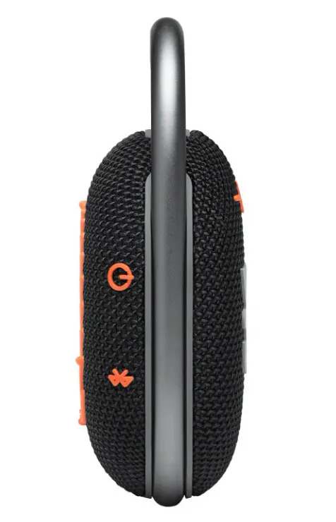 Портативная акустика JBL Clip 4 черный, оранжевый