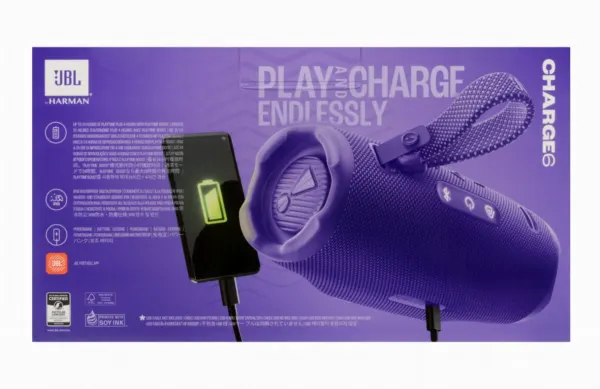 Портативная акустика JBL Charge 6 фиолетовый