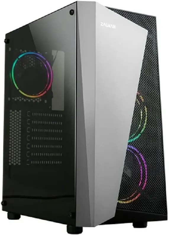 Корпус Zalman S4 Plus черный без БП ATX 5x120mm 2xUSB2.0 1xU
