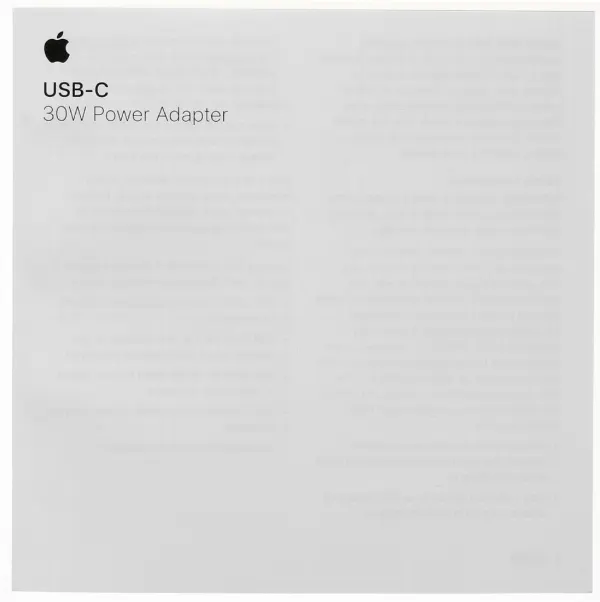СЗУ Apple MY1W2ZM/A 2A 30 Вт белый