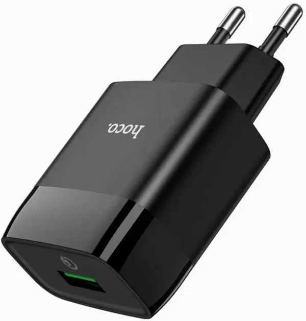 СЗУ Hoco C72Q Glorious 3.0А 18Вт черный + кабель micro USB