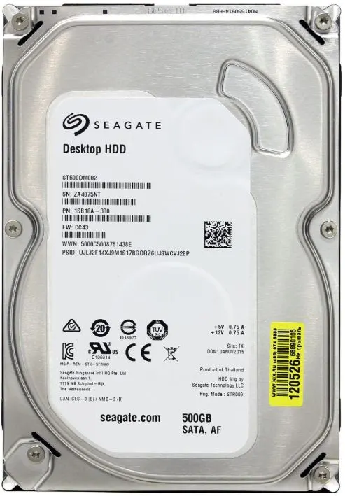 Накопитель HDD 500Gb Seagate (ST500DM002