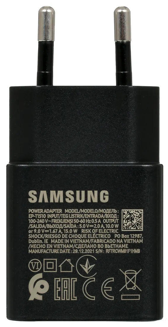СЗУ Samsung EP-T1510 2А 15 Вт черный