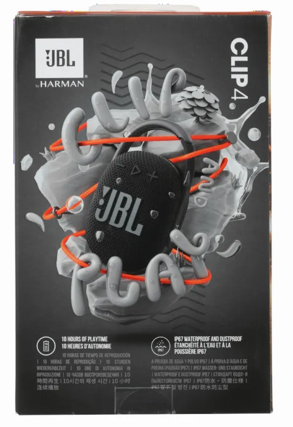Портативная акустика JBL Clip 4 черный