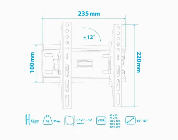 Кронштейн 200x200 ArmMedia PLASMA-6