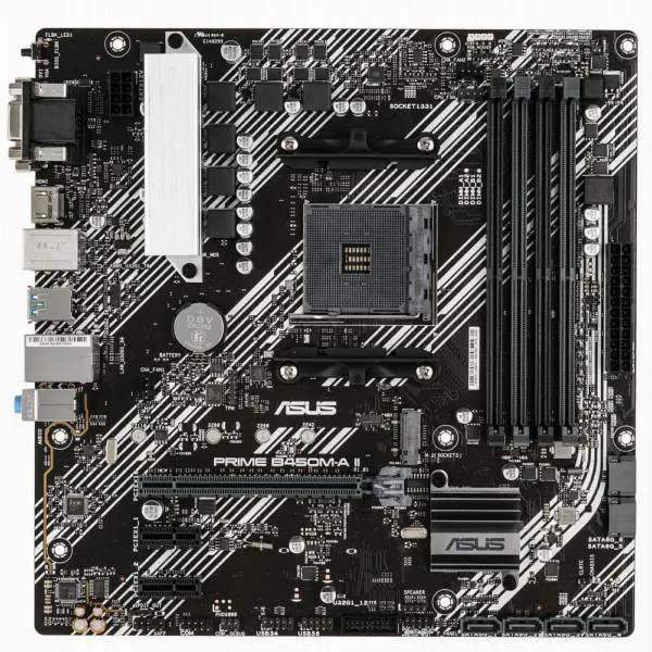 Материнская плата ASUS PRIME B450M-A II, AM4, B450, 4xDDR4, 
