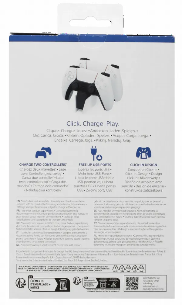 Зарядная станция Sony PlayStation 5 для DualSense