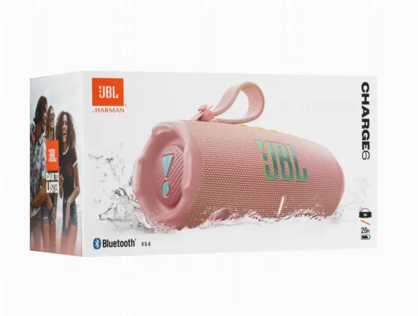 Портативная акустика JBL Charge 6 розовая