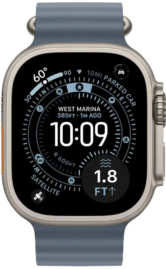 Смарт-часы Apple Watch Ultra 3 Natural Ocean Band Blue
