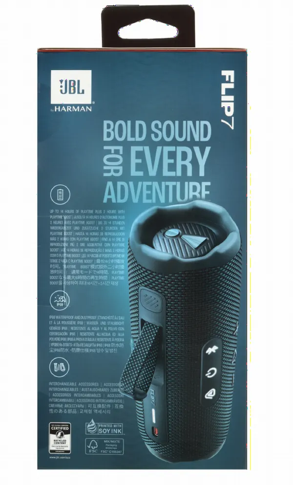 Портативная акустика JBL Flip 7 синяя