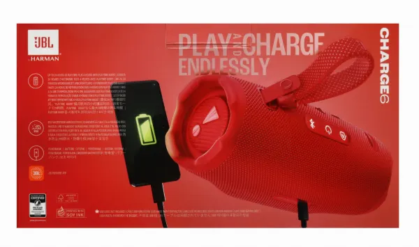 Портативная акустика JBL Charge 6 красная