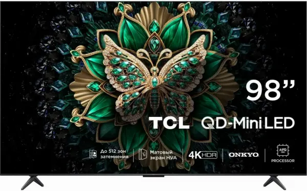 Телевизор TCL 98C6K Mini-LED