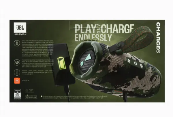 Портативная акустика JBL Charge 6 камуфл