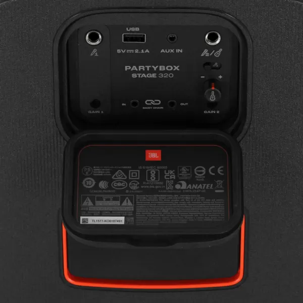 Портативная акустика JBL PartyBox Stage 320 черный