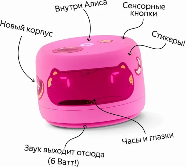 Умная колонка Яндекс Станция Лайт 2 с ча