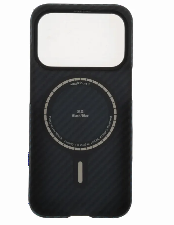 Чехол Pitaka Ultra-Slim для iPhone 17 Pro Black/Blue