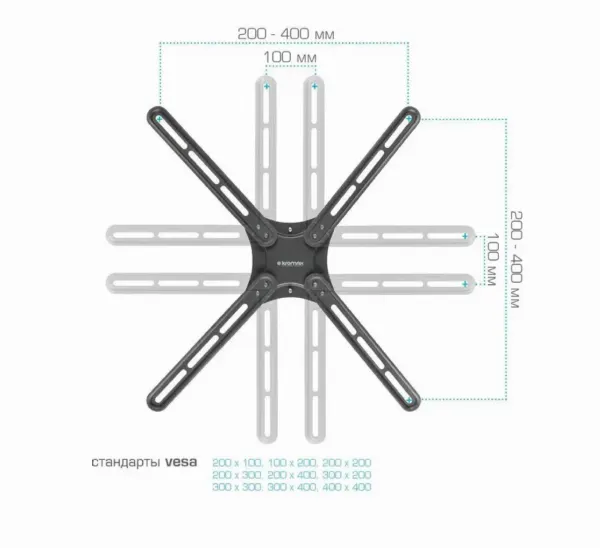 Кронштейн 400x400 Kromax CORBEL-6