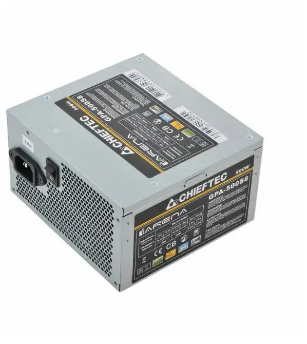 Блок питания 500W Chieftec (GPA-500S8) 24+2x4pin, 120mm, 80+