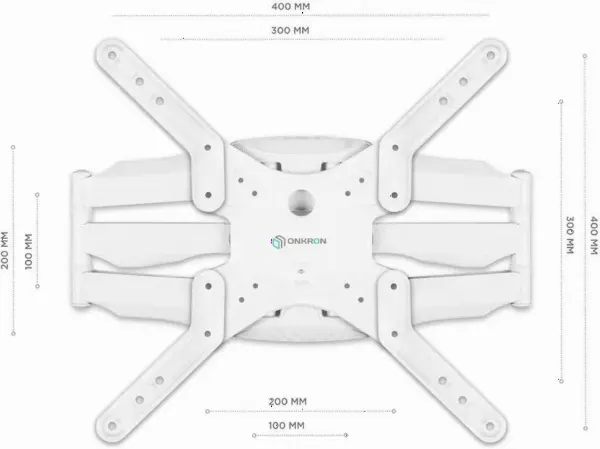 Кронштейн 400x400 ONKRON M5 White
