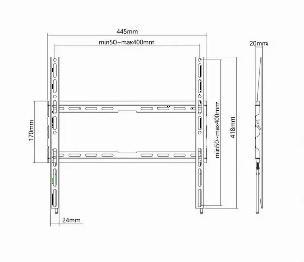 Кронштейн 400x400 KIVI Basic-44F