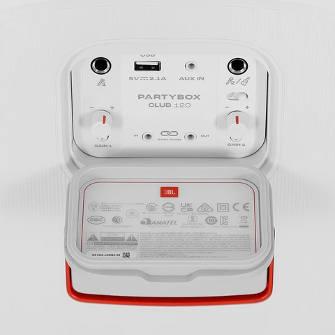 Портативная акустика JBL PartyBox Club 120 белый 