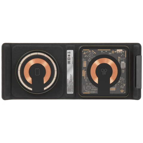 БЗУ Deppa Crystal MagSafe Fold Travel QI 23154, 20Вт, PD, QC 