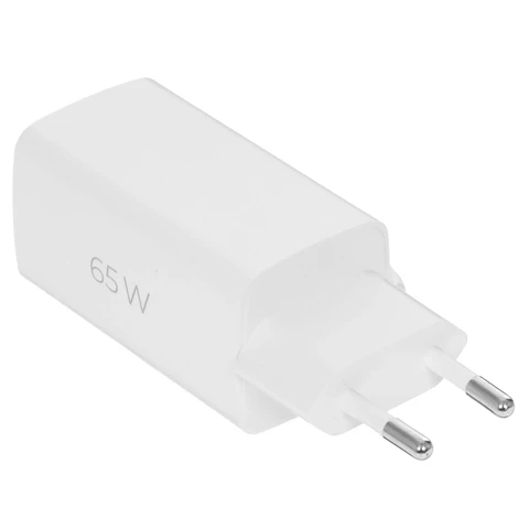 СЗУ USB/Type-C Deppa 11434 (65W, PD3.0, QC3.0, 2 порта, GaN) Белый 
