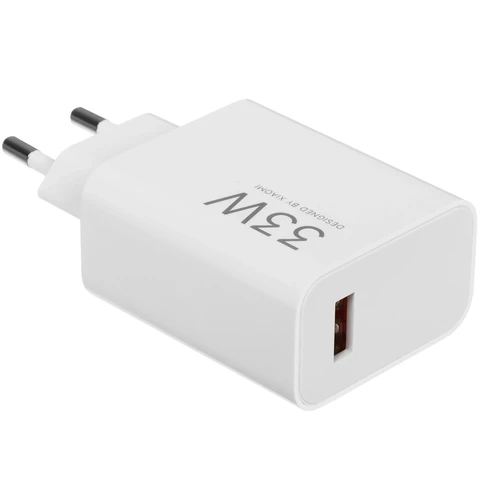 СЗУ USB для Xiaomi Charging Combo (33W, QC3.0, кабель Type-C) Белый 
