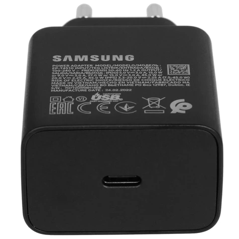 СЗУ Type-C для Samsung EP-T4510 (45W, PD3.0, кабель Type-C) Черный 