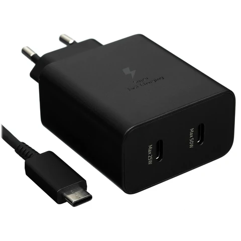 СЗУ Type-C для Samsung EP-T5020X (50W, PD3.0, кабель Type-C, 2 порта) Черный