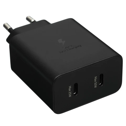 СЗУ Type-C для Samsung EP-T5020X (50W, PD3.0, кабель Type-C, 2 порта) Черный 