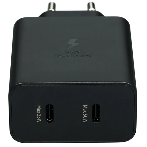 СЗУ Type-C для Samsung EP-T5020X (50W, PD3.0, кабель Type-C, 2 порта) Черный 