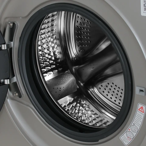 Стиральная машина Haier HW70-BP12919S Silver инвертор, 7кг, 39.4см, черн. люк 