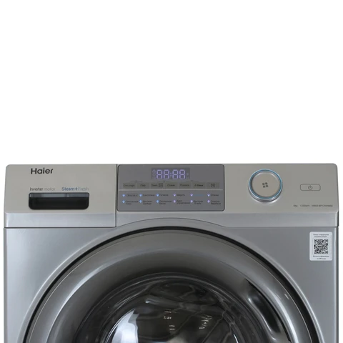 Стиральная машина Haier HW60-BP12959BSE Silver инвертор, 6кг, 39.4см, сереб. люк, сенс. дисплей 