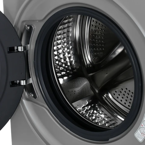 Стиральная машина Haier HW60-BP12959ASE Silver инвертор, 6кг, 39.4см, черн. люк, сенс. дисплей 