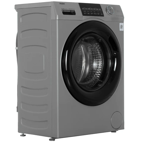 Стиральная машина Haier HW60-BP12959ASE Silver инвертор, 6кг, 39.4см, черн. люк, сенс. дисплей 