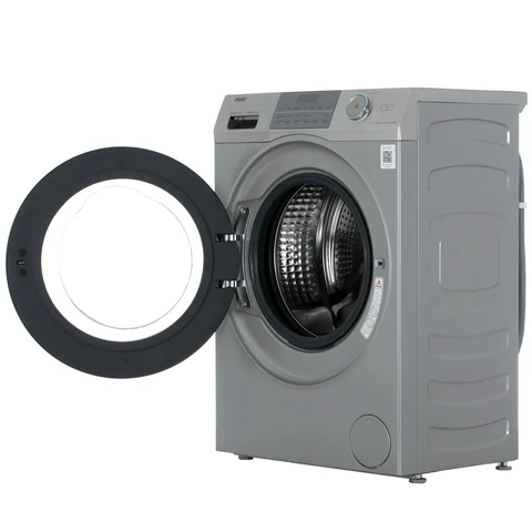 Стиральная машина Haier HW70-BP12969DE Silver инвертор, 7кг, 39.4см, черн. люк, сенс. дисплей 