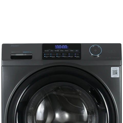 Стиральная машина Haier HW70-BP12969DE Silver инвертор, 7кг, 39.4см, черн. люк, сенс. дисплей 