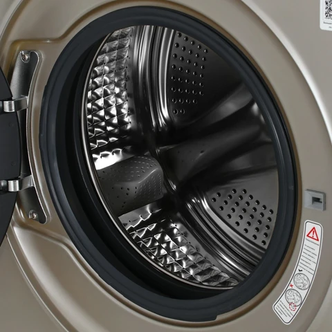 Стиральная машина Haier HW70-BP12959GE Gold инвертор, 7кг, 39.4см, черн. люк, сенс. дисплей 