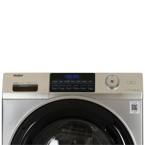 Стиральная машина Haier HW70-BP12959GE Gold инвертор, 7кг, 39.4см, черн. люк, сенс. дисплей 