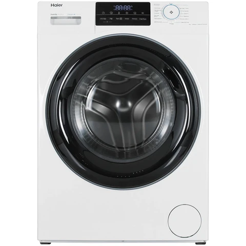 Стиральная машина Haier HW90-BP14929B White инвертор, 9кг, 49.7см, черн. люк, сенс. дисплей