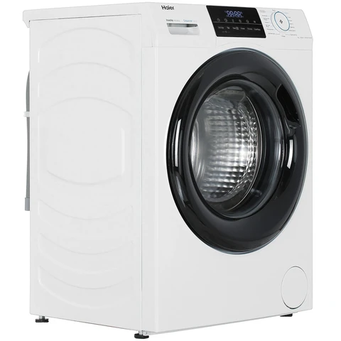 Стиральная машина Haier HW90-BP14929B White инвертор, 9кг, 49.7см, черн. люк, сенс. дисплей 