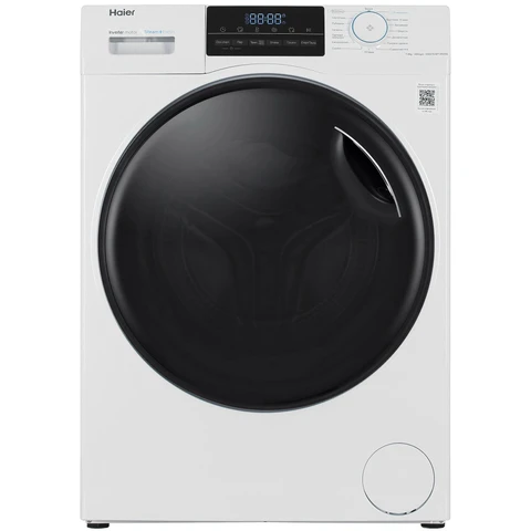 Стирально-сушильная машина Haier HWD70-BP14929A White инвертор, 7+4кг, 45см, сенс. дисплей