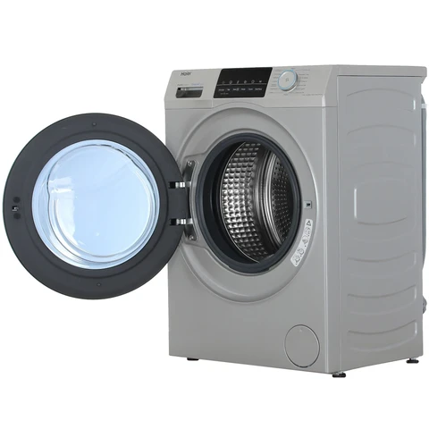 Стирально-сушильная машина Haier HWD70-BP14929S Silver инвертор, 7+4кг, 45см, сенс. дисплей 