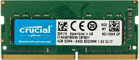 Оперативная память SO-DIMM DDR4 4Gb Crucial CT4G4SFS824A 2400Mhz