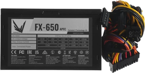Блок питания 650W Formula FX-650 24+4+4pin, 120mm, ATX 