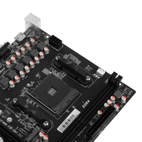 Материнская плата AFOX B450D4-MA5-V2, AM4, B450, 2xDDR4, mATX 