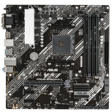 Материнская плата ASUS PRIME B450M-A II, AM4, B450, 4xDDR4, mATX