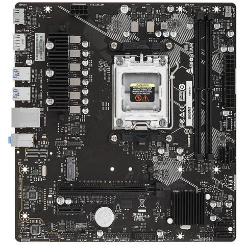 Материнская плата Biostar B650MT, AM5, B650, 2xDDR5, mATX
